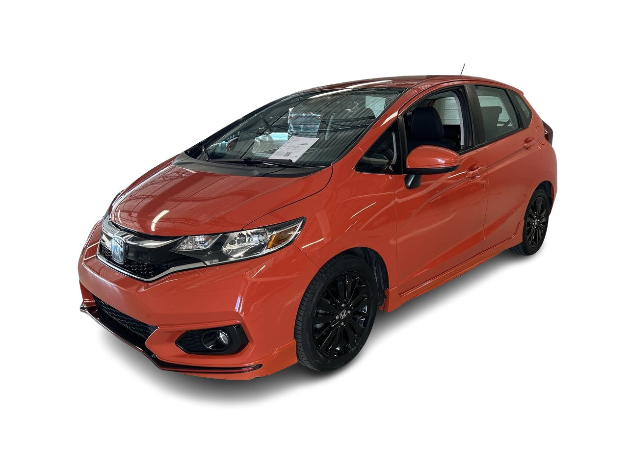 Orange 2019 Honda Fit Hatchback Front-Wheel Drive Automatic