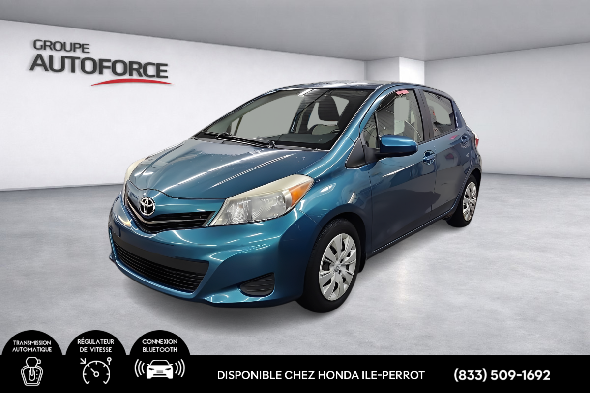 Blue 2013 Toyota Yaris LE 2dr Hatchback Hatchback Front-Wheel Drive
