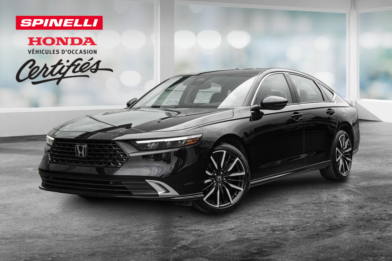 Crystal Black Pearl 2023 Honda Accord Hybrid Sedan Front-Wheel Drive Continuously Variable Transmission