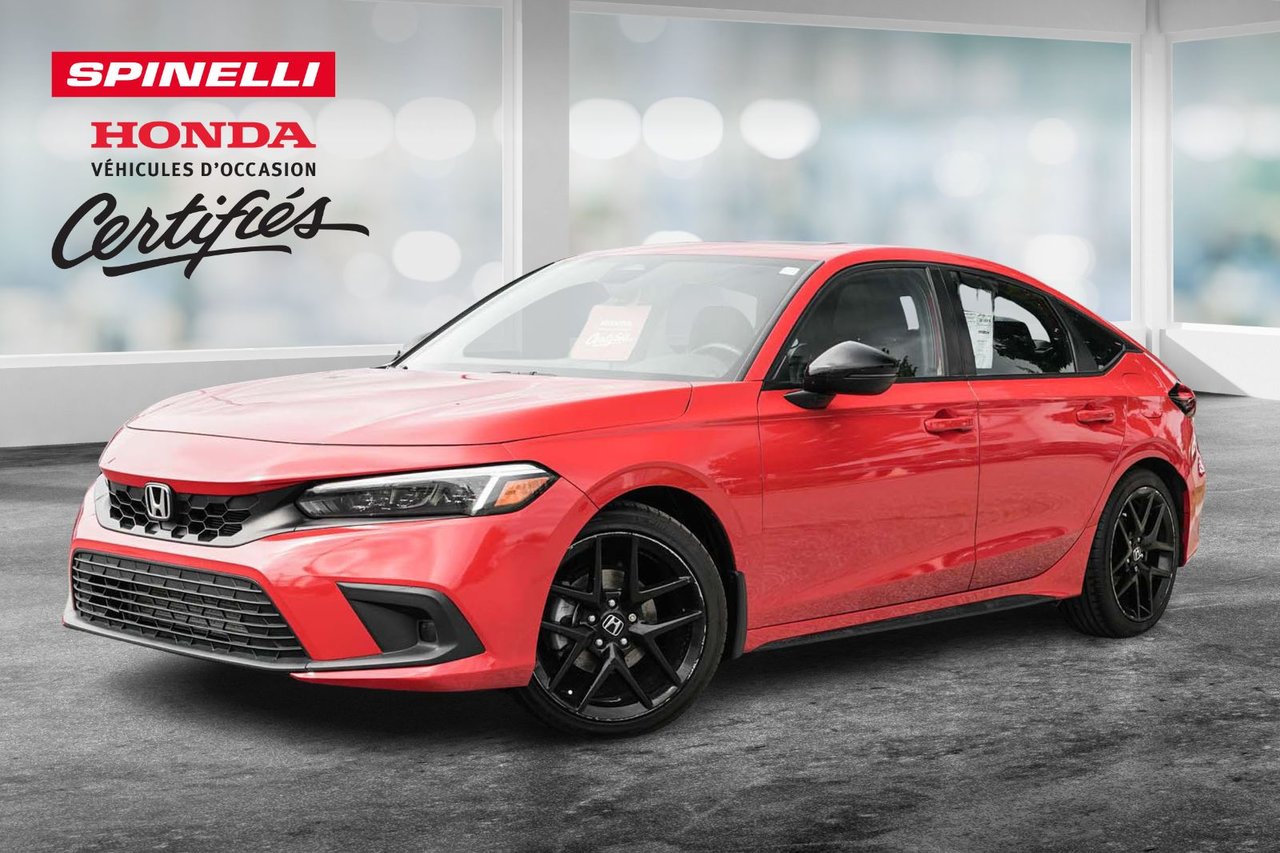 Rallye Red 2022 Honda Civic Hatchback Hatchback Front-Wheel Drive Continuously Variable Transmission