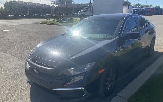 Crystal Black Pearl 2021 Honda Civic Sedan Front-Wheel Drive Continuously Variable Transmission