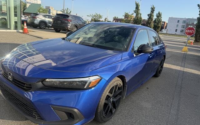 Aegean Blue Metallic 2022 Honda Civic Sedan Front-Wheel Drive Continuously Variable Transmission