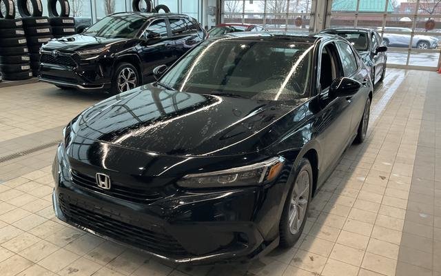 Crystal Black Pearl 2023 Honda Civic EX FWD Sedan Front-Wheel Drive Continuously Variable Transmission
