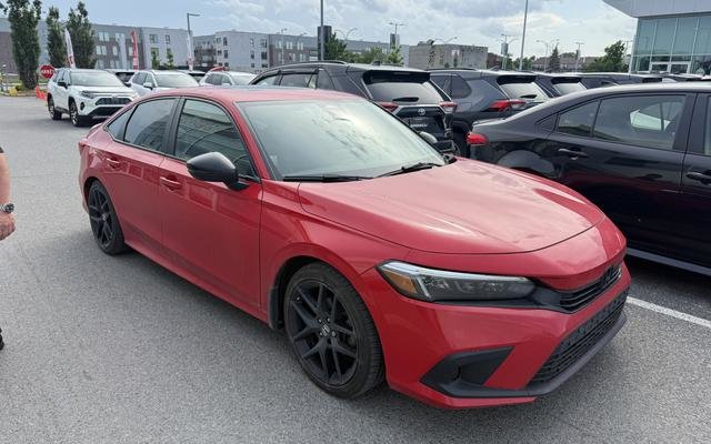 Rallye Red 2023 Honda Civic Sedan Front-Wheel Drive Continuously Variable Transmission