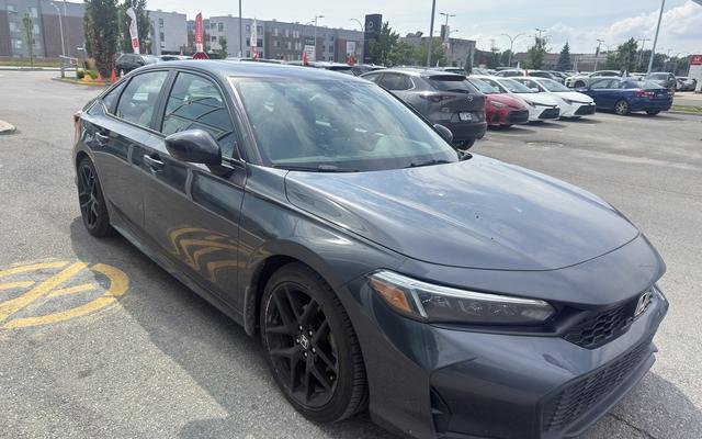 Gray (Meteoroid Grey Metallic) 2025 Honda Civic Sedan Front-Wheel Drive Continuously Variable Transmission