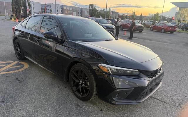 Crystal Black Pearl 2022 Honda Civic Sedan Front-Wheel Drive Manual