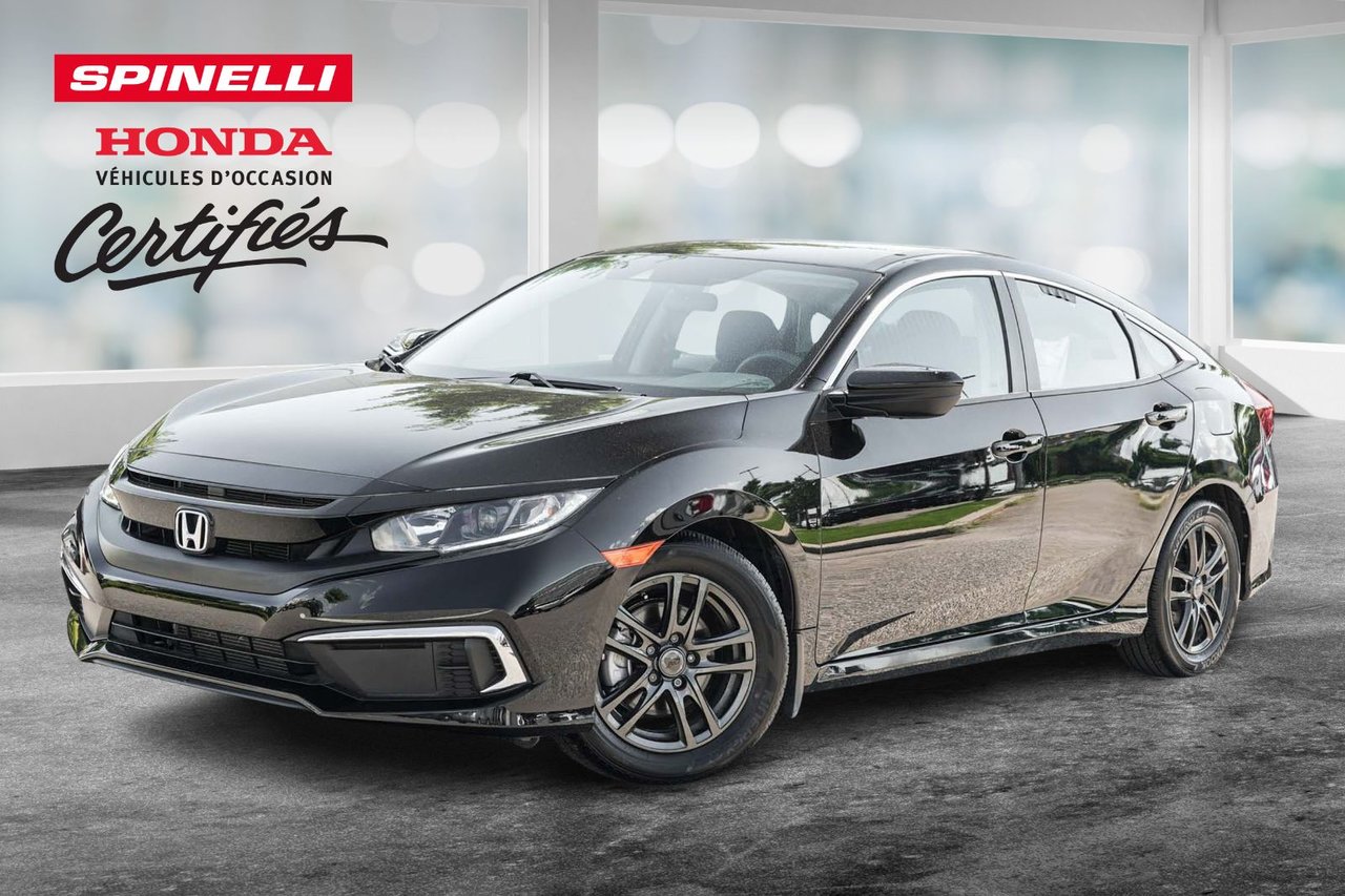Crystal Black Pearl 2020 Honda Civic Sedan Front-Wheel Drive Continuously Variable Transmission