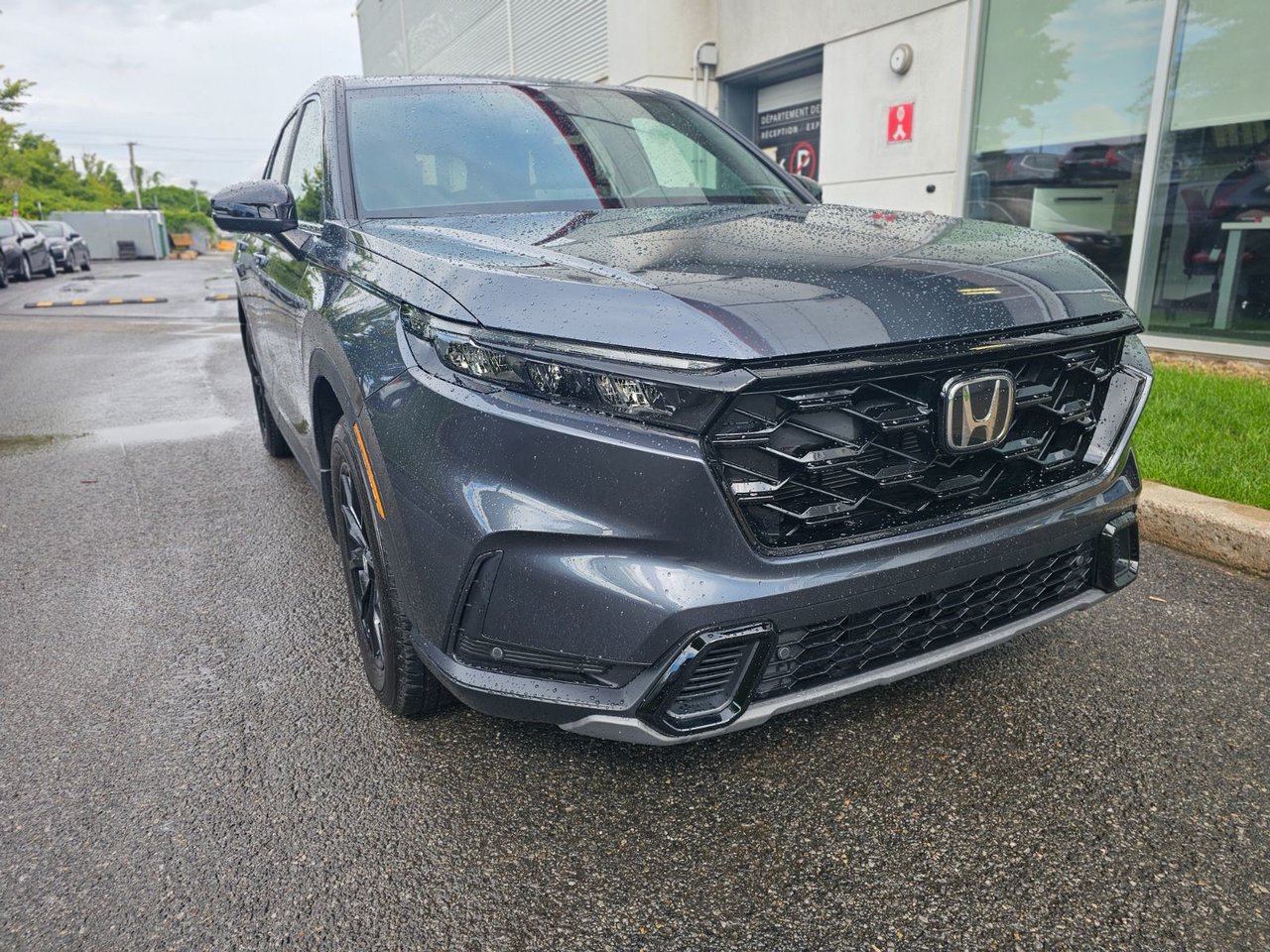 Gray (Meteoroid Grey Metallic) 2025 Honda CR-V Hybrid SUV / Crossover Continuously Variable Transmission