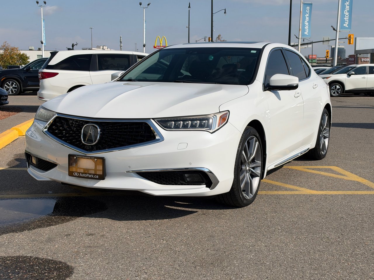 White 2020 Acura TLX Sedan  Automatic