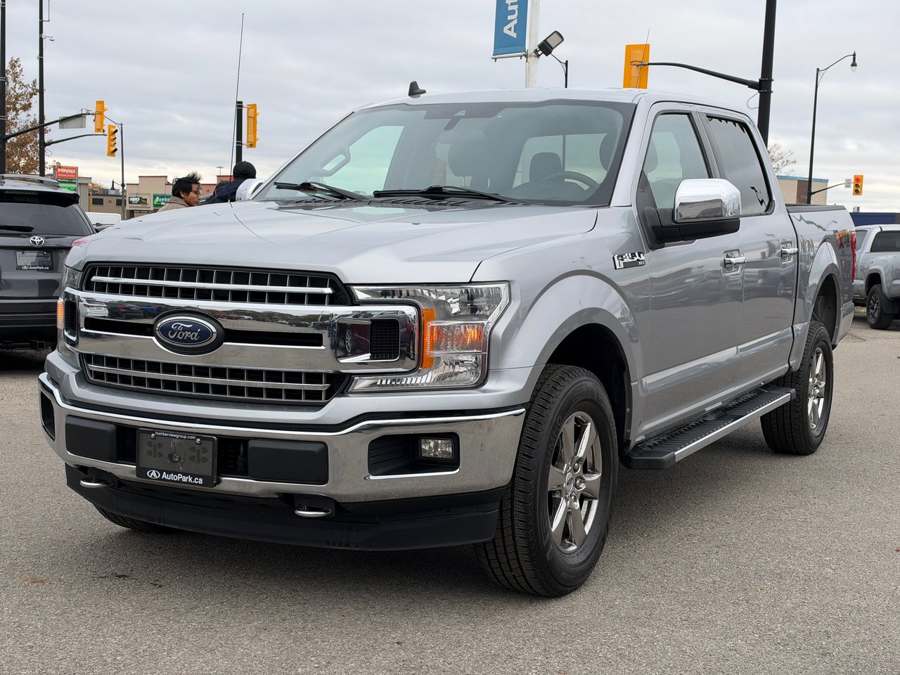 Silver 2020 Ford F-150 Pickup Truck Four-Wheel Drive Automatic