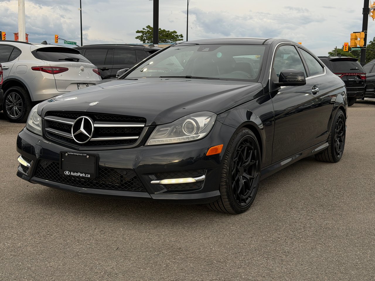 Black 2015 Mercedes-Benz C-Class Coupe All-Wheel Drive Automatic