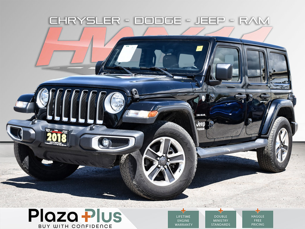 2018 Jeep Wrangler Unlimited Sahara LEATHER SEATS | LOW KM | ALLOY RIMS