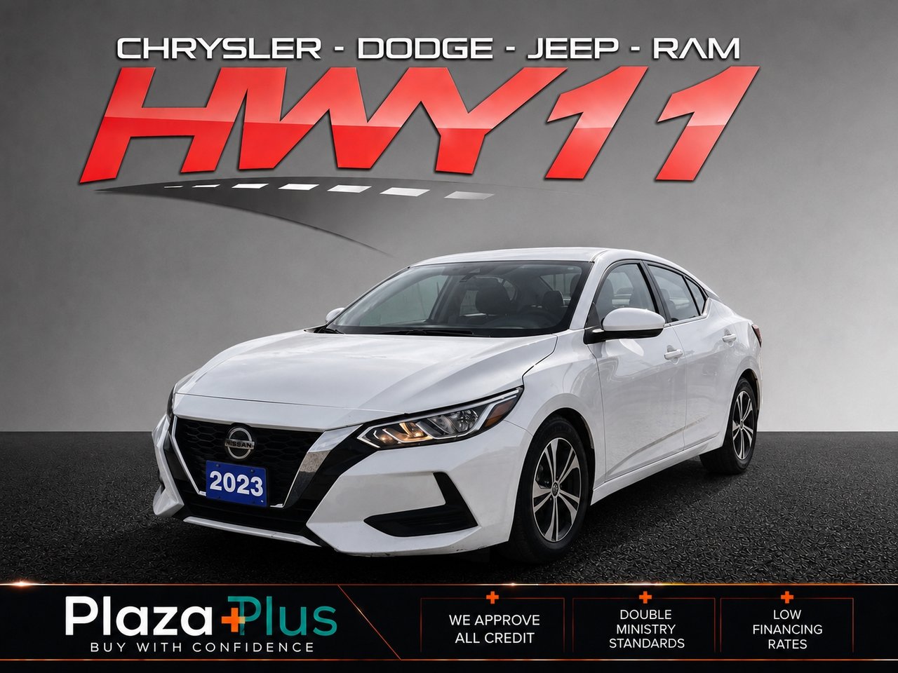 White 2023 Nissan Sentra SV FWD Sedan Front-Wheel Drive