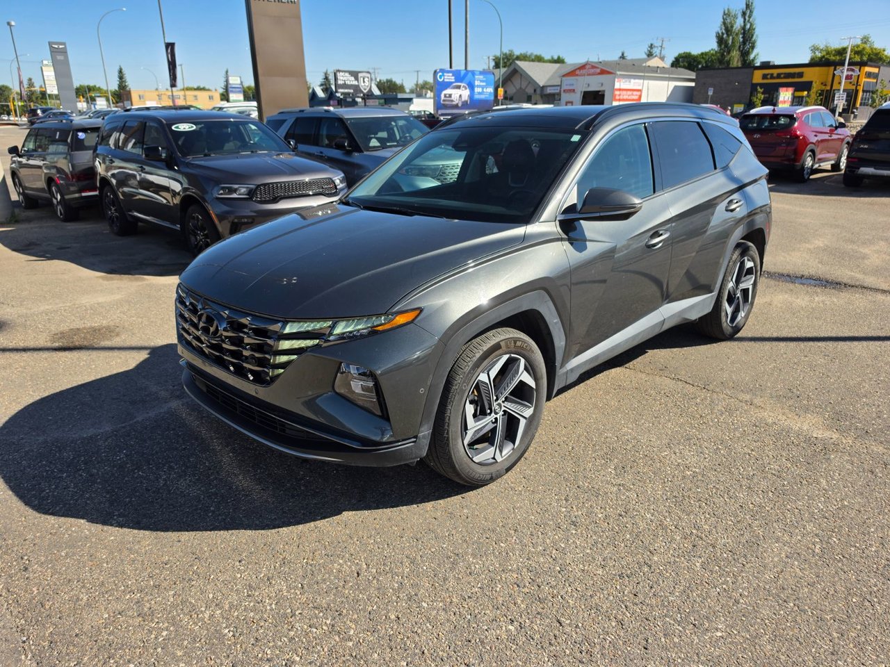 Gray (Amazon Grey) 2024 Hyundai Tucson Hybrid SUV / Crossover Automatic