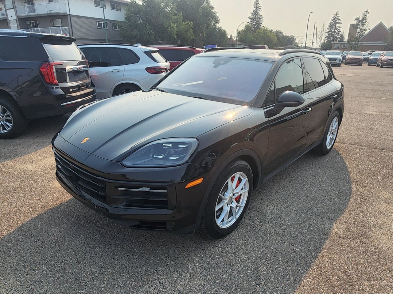 Chromite Black Metallic 2024 Porsche Cayenne SUV / Crossover All-Wheel Drive Automatic