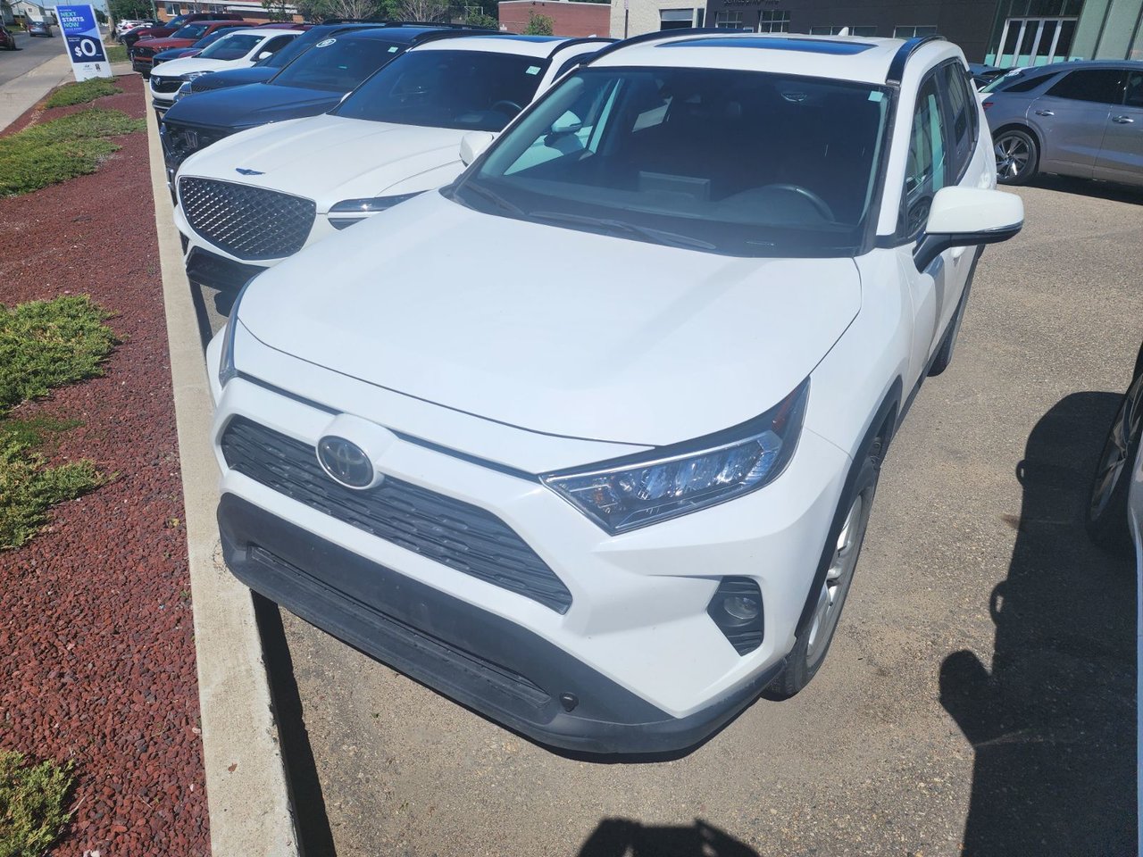 White 2021 Toyota RAV4 XLE AWD SUV / Crossover All-Wheel Drive Automatic