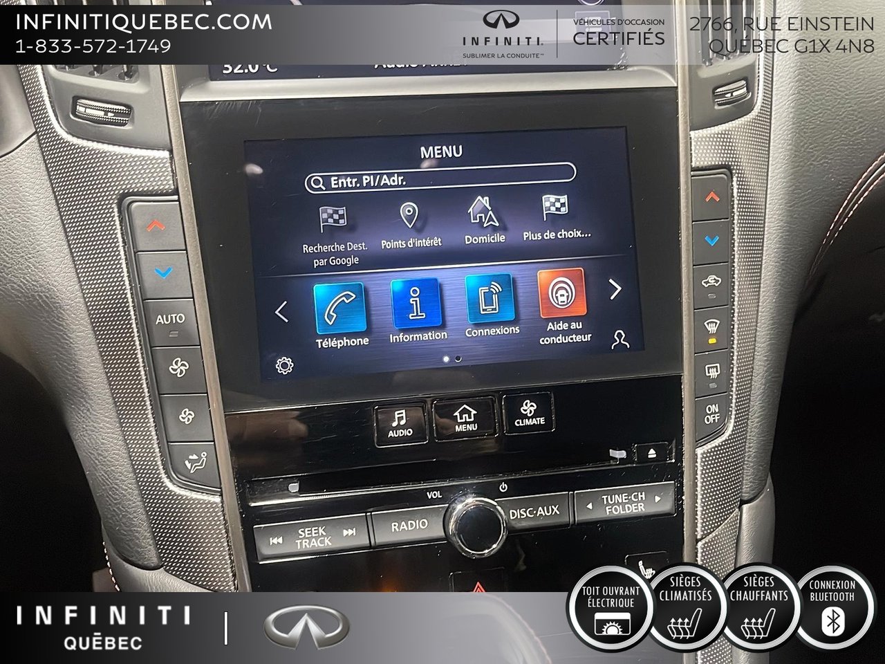 Used 2020 Infiniti Q50 with 67,500 km for sale at Otogo