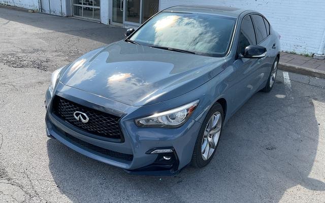 Slate Gray Pearl Metallic 2021 INFINITI Q50 Sedan All-Wheel Drive Automatic