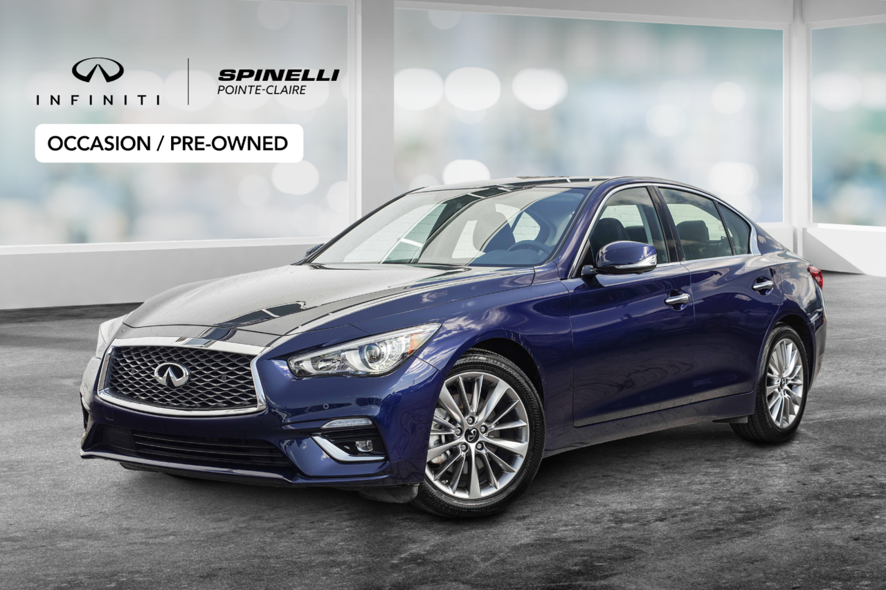 Black 2024 INFINITI Q50 Sedan All-Wheel Drive Automatic
