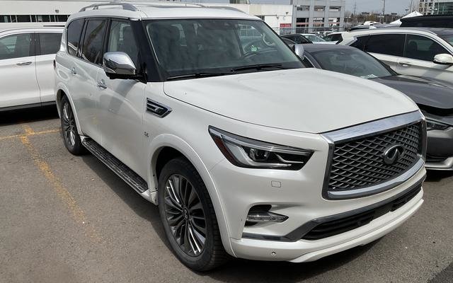 Moonstone White Pearl 2018 INFINITI QX80 SUV / Crossover All-Wheel Drive Automatic