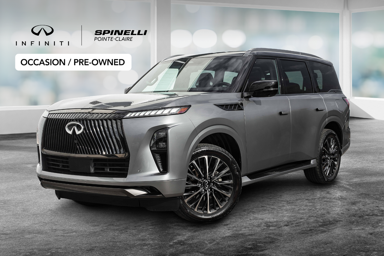 Black Obsidian/Dynamic Metal 2025 INFINITI QX80 SUV / Crossover All-Wheel Drive Automatic