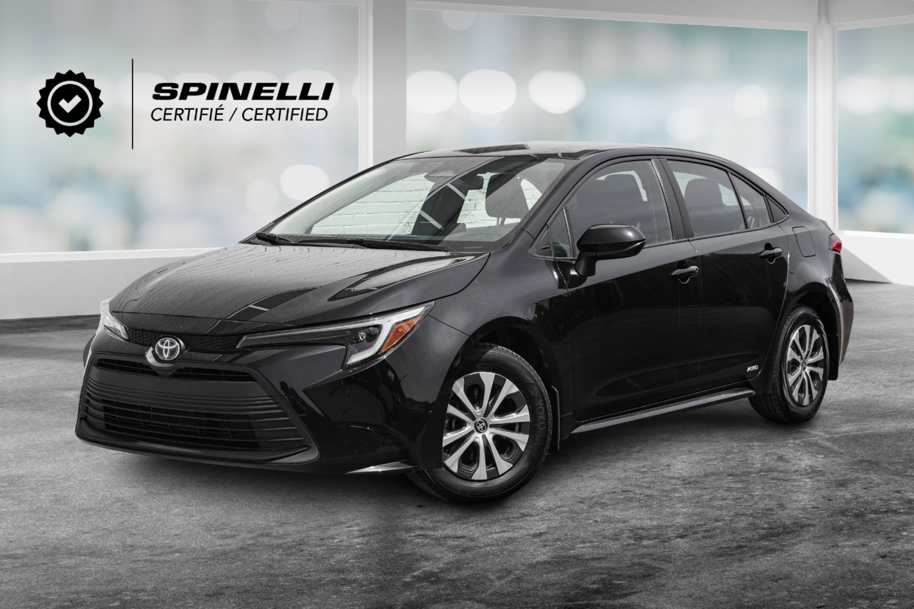 Midnight Black Metallic 2025 Toyota Corolla Hybrid LE AWD Sedan All-Wheel Drive Continuously Variable Transmission