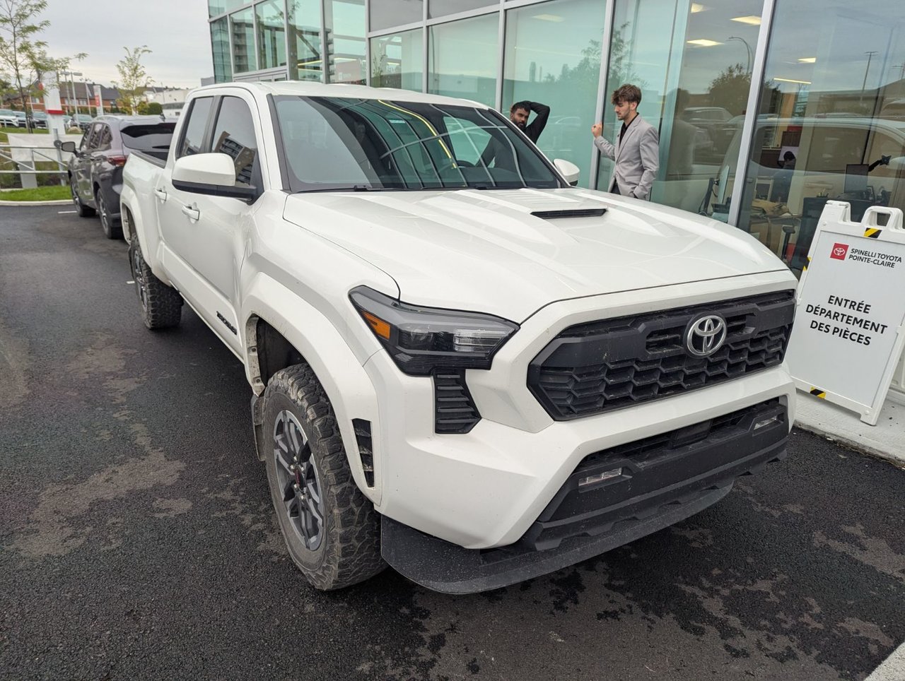 White 2024 Toyota Tacoma Pickup Truck Four-Wheel Drive Automatic