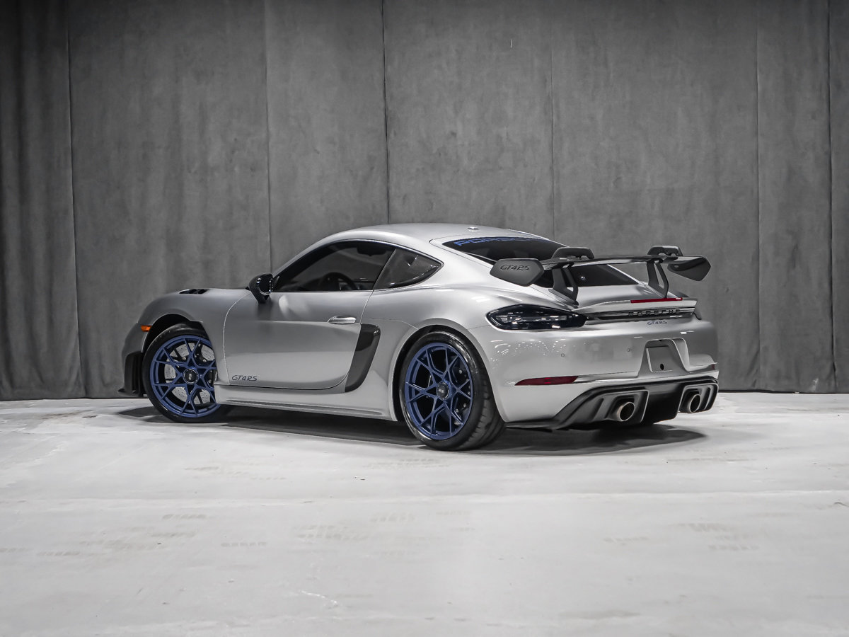Porsche 718 Cayman GT4 RS PDK CARBONE JANTES BLEUES SPORT CHRONO 2025-3