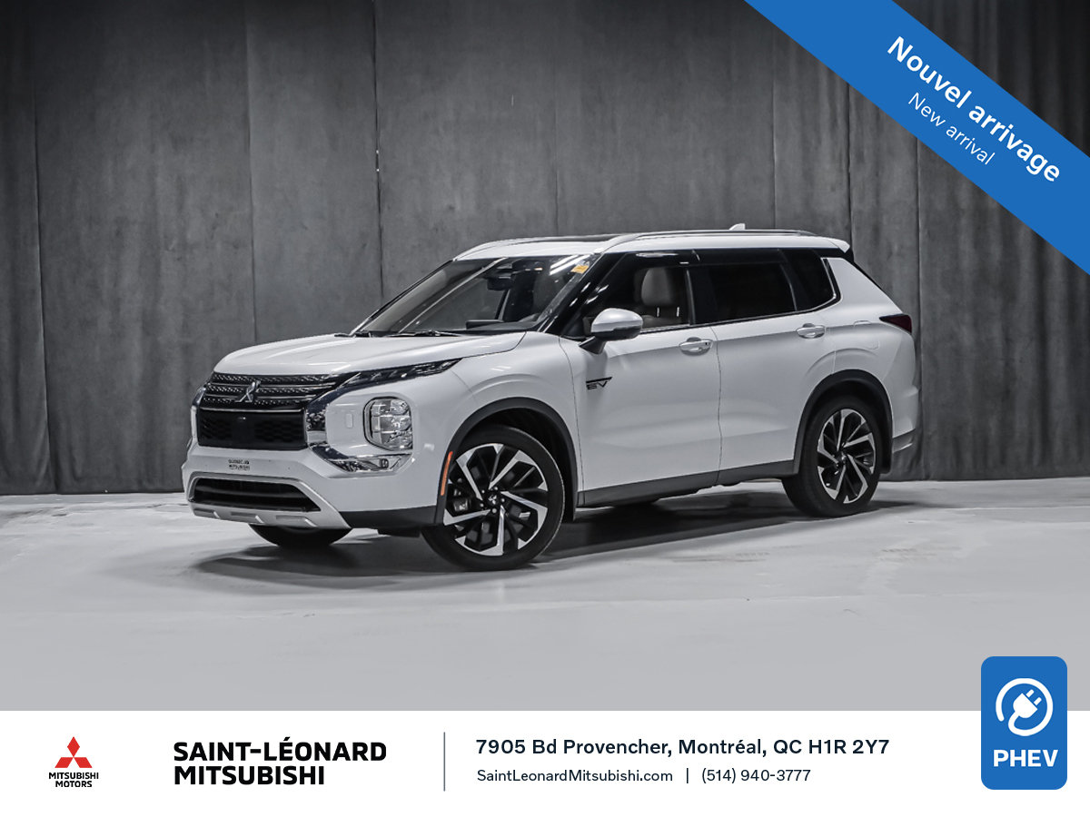 White 2024 Mitsubishi Outlander Hybrid Plug-in SUV / Crossover All-Wheel Drive Automatic