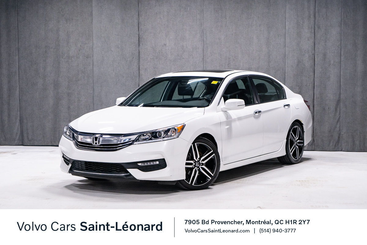 White 2017 Honda Accord Sedan Front-Wheel Drive Continuously Variable Transmission