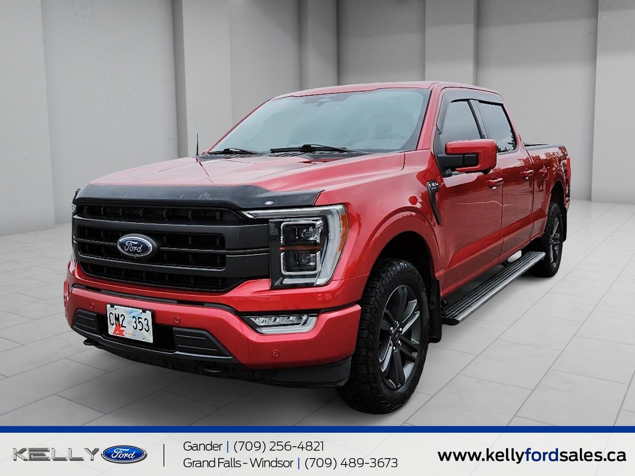 Red 2023 Ford F-150 Pickup Truck Four-Wheel Drive Automatic