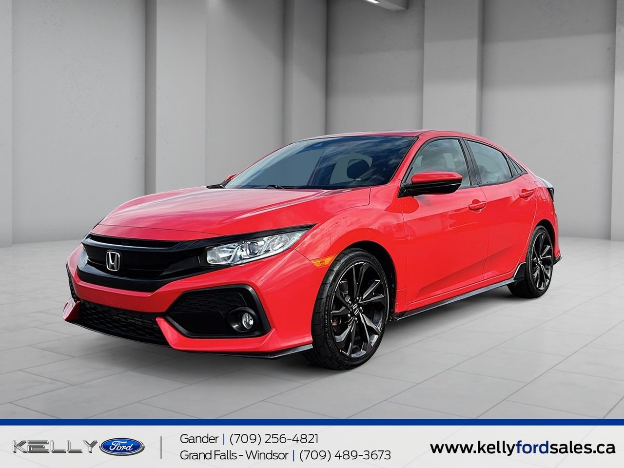 Red 2017 Honda Civic Hatchback Hatchback Front-Wheel Drive Continuously Variable Transmission