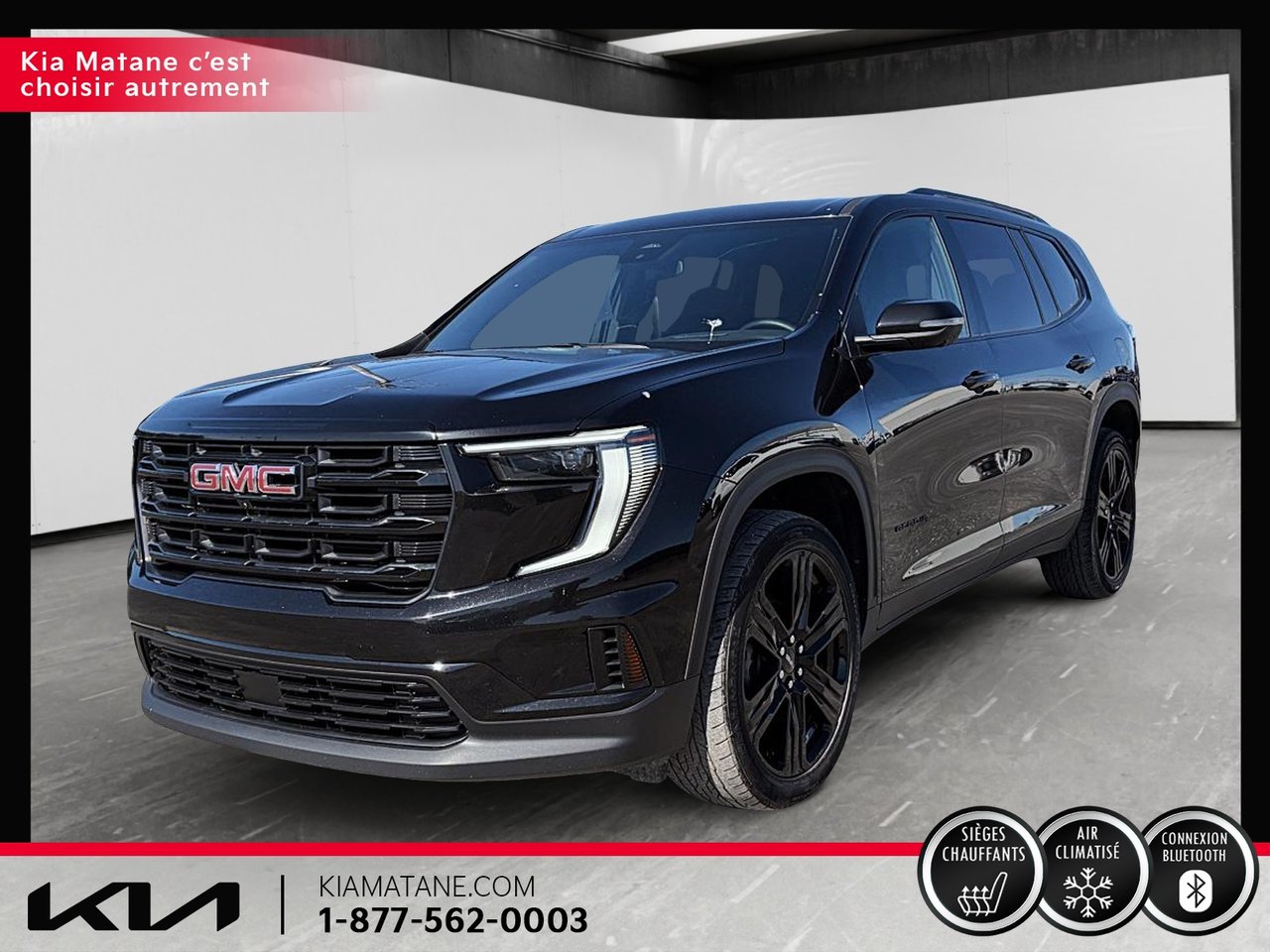 Black (Ebony Twilight Metallic) 2025 GMC Acadia SUV / Crossover Four-Wheel Drive Automatic