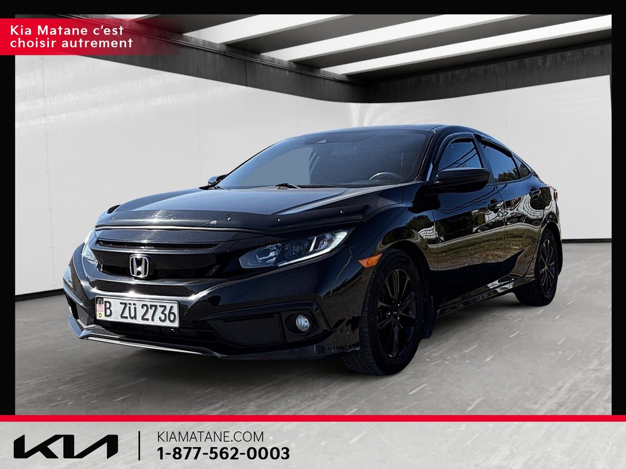 Crystal Black Pearl 2020 Honda Civic Sedan Front-Wheel Drive Continuously Variable Transmission