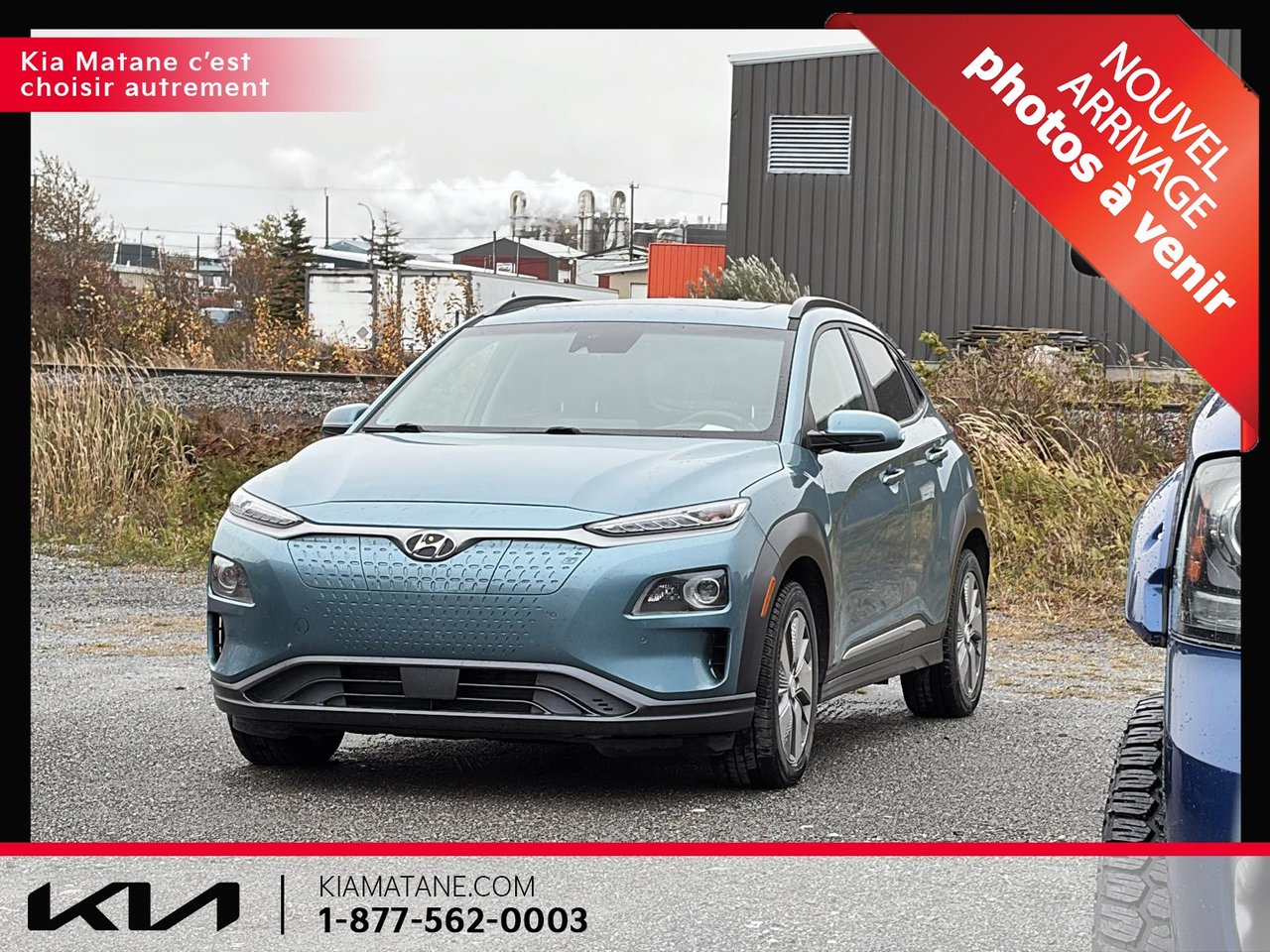 Ceramic Blue 2021 Hyundai Kona Electric SUV / Crossover Front-Wheel Drive Automatic