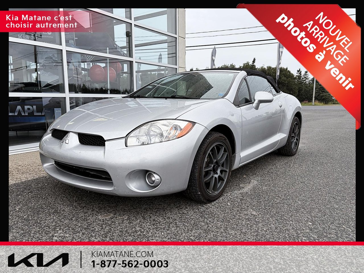 Gray 2008 Mitsubishi Eclipse Spyder Convertible