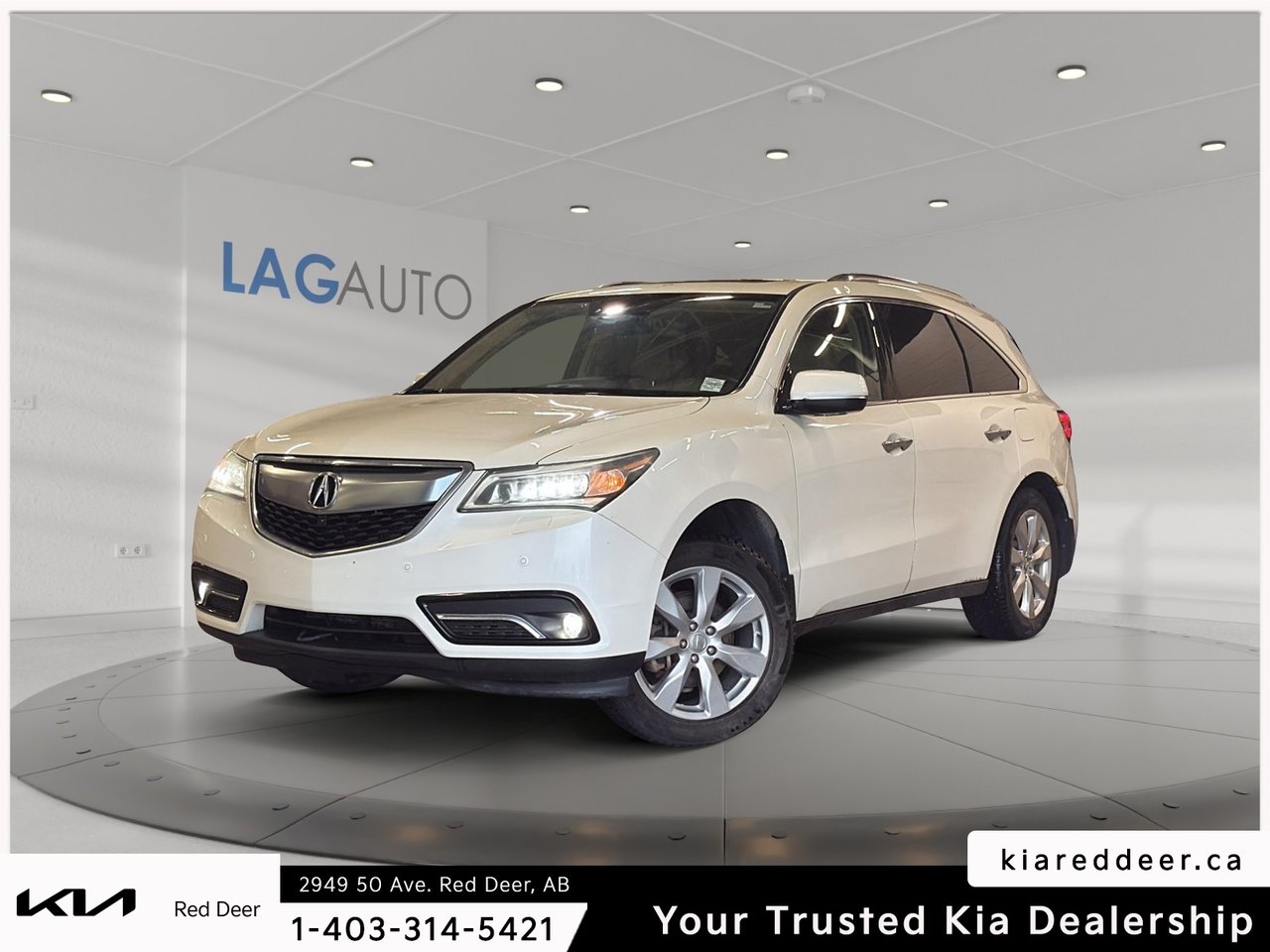 White 2016 Acura MDX SH-AWD with Elite Package SUV / Crossover Automatic