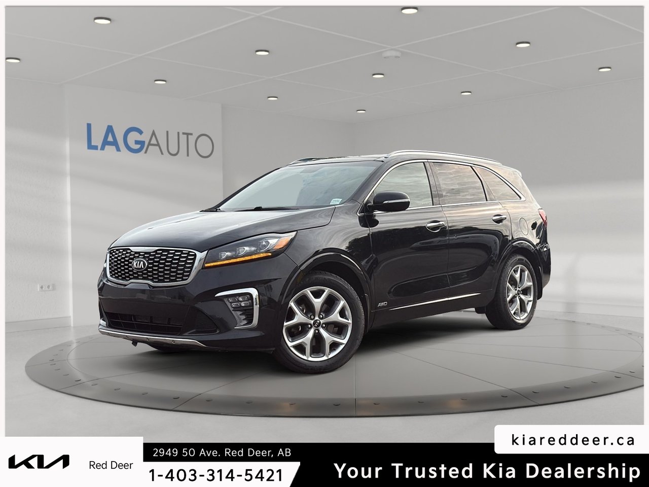 Ebony Black 2019 Kia Sorento SUV / Crossover All-Wheel Drive Automatic