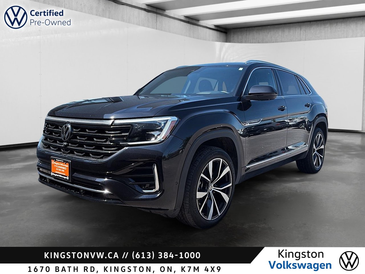 Black 2024 Volkswagen Atlas Cross Sport SUV / Crossover Automatic