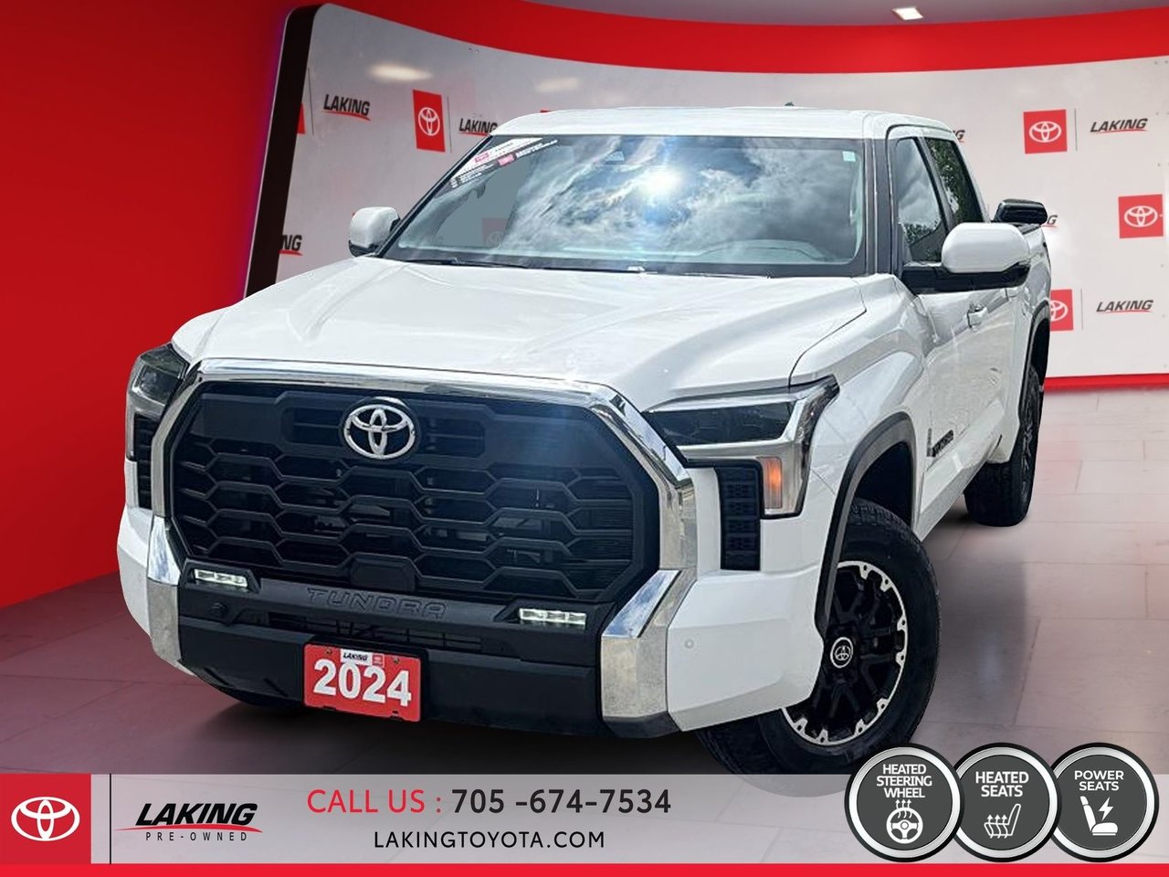 White 2024 Toyota Tundra Pickup Truck Automatic