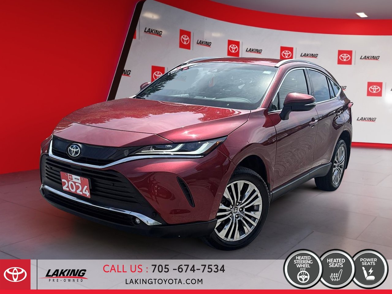 Red (Ruby Flare Pearl) 2024 Toyota Venza SUV / Crossover All-Wheel Drive
