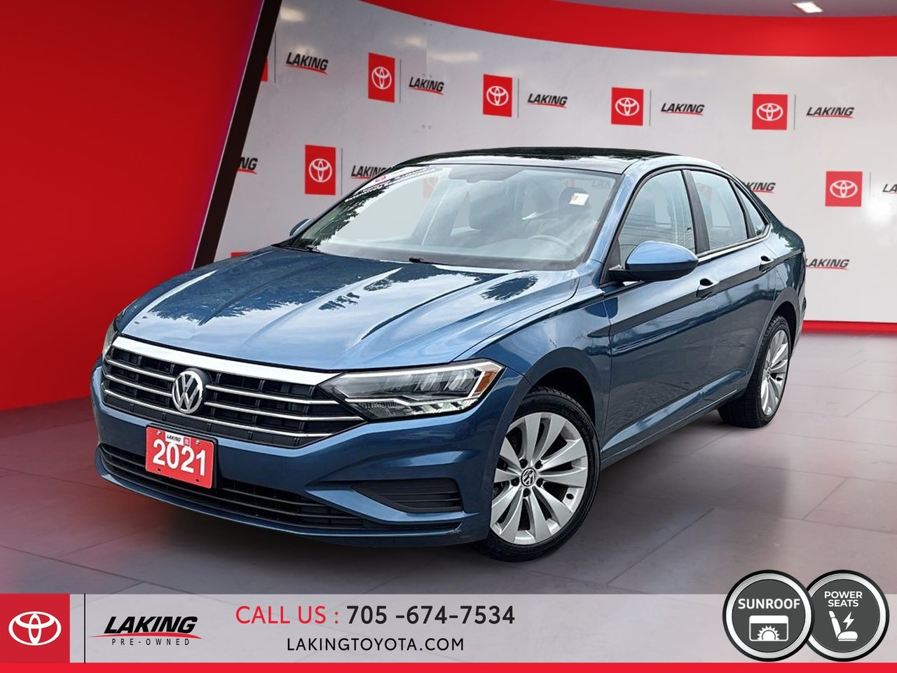 Silk Blue Metallic 2021 Volkswagen Jetta Sedan Automatic