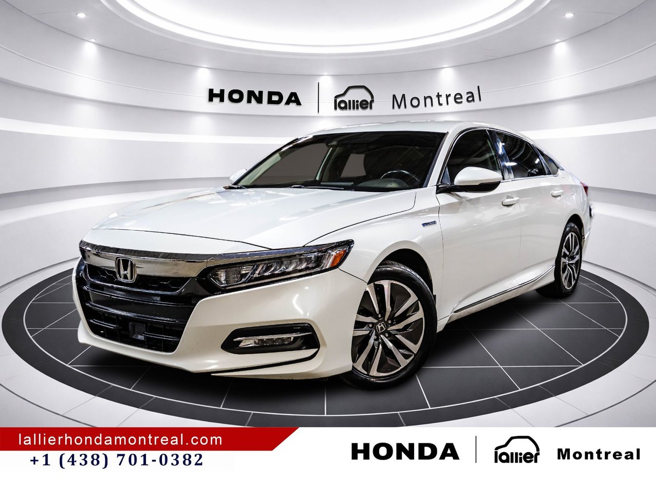 White Orchid Pearl 2019 Honda Accord Hybrid FWD Sedan Front-Wheel Drive Automatic
