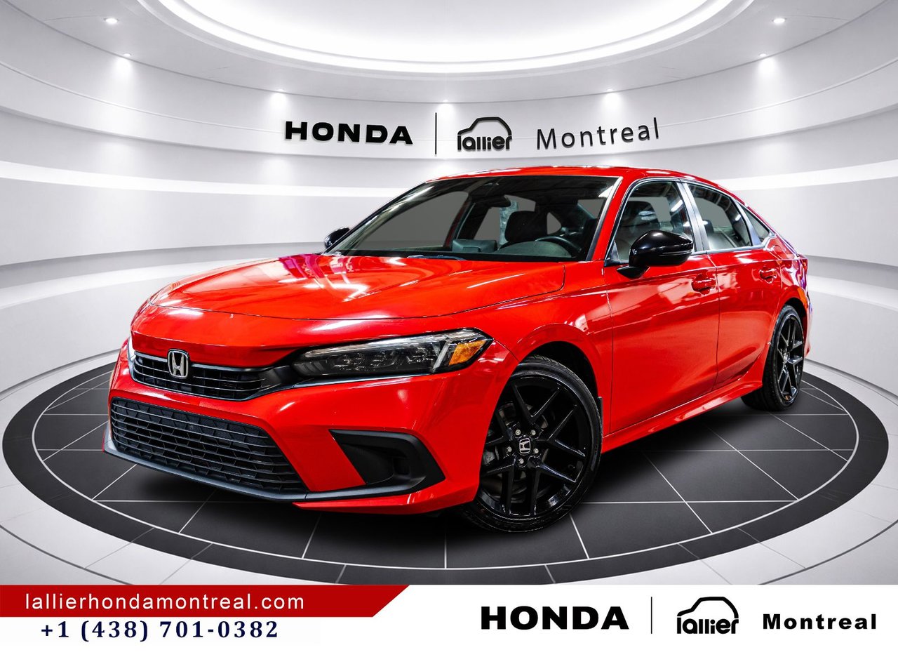 Rallye Red 2023 Honda Civic Sedan Front-Wheel Drive Automatic