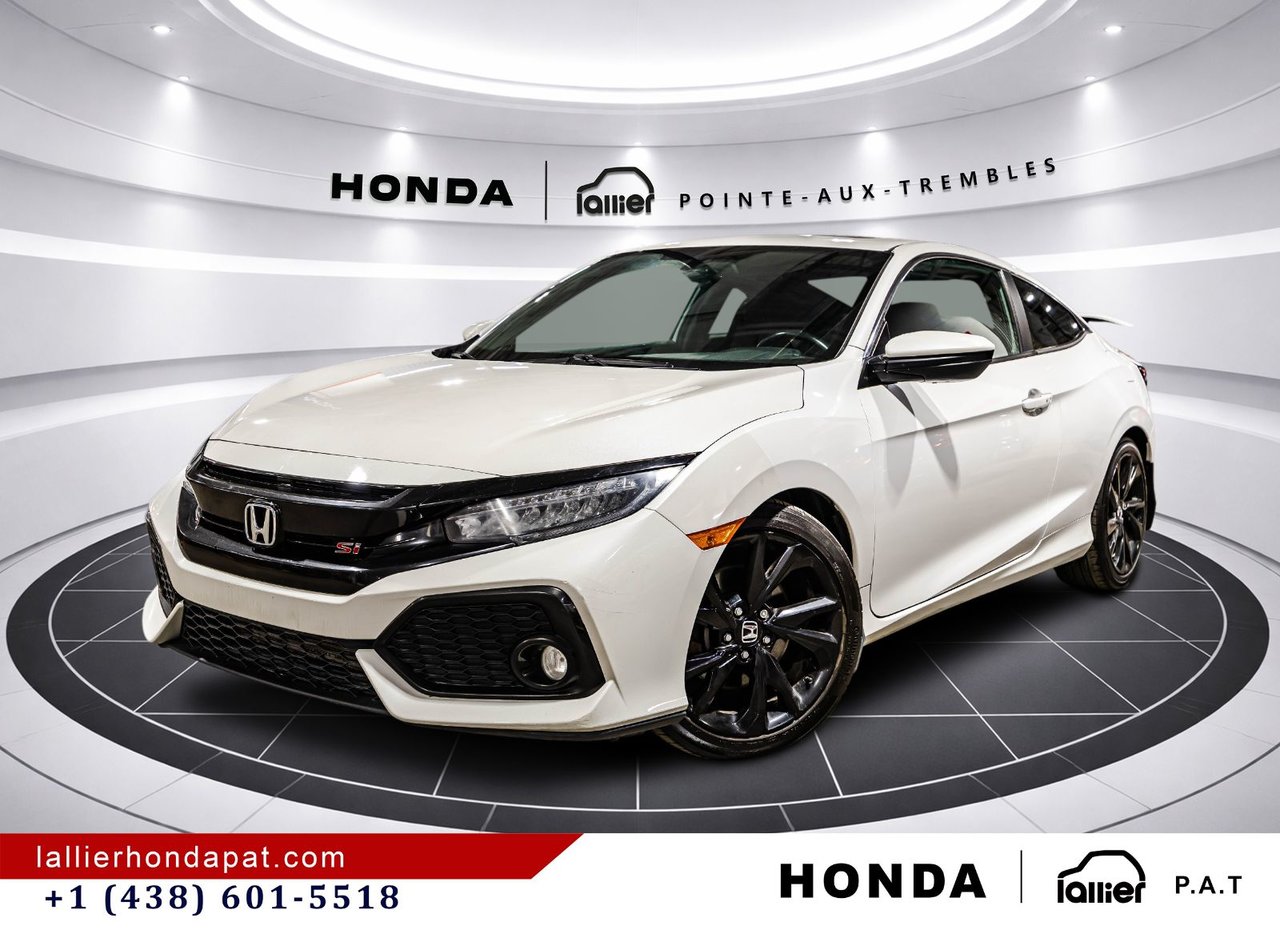 Platinum White Pearl 2019 Honda Civic Coupe Coupe Manual