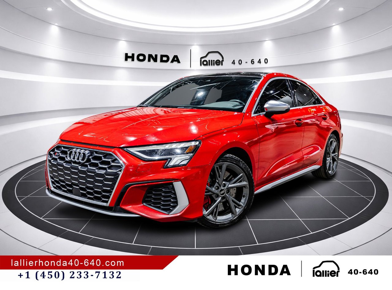 Red 2022 Audi S3 Sedan Automatic
