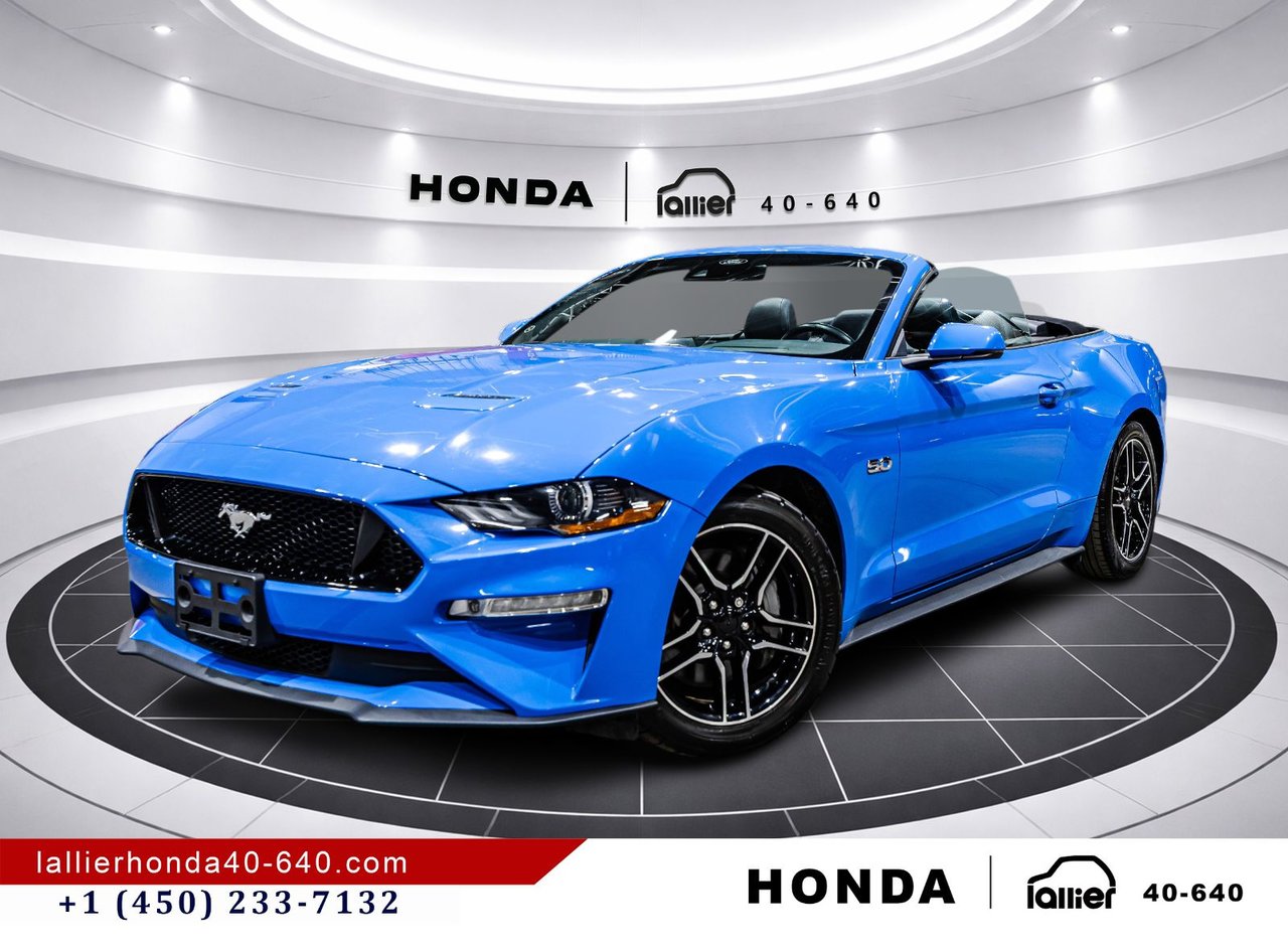 Blue 2022 Ford Mustang Convertible Rear-Wheel Drive Automatic