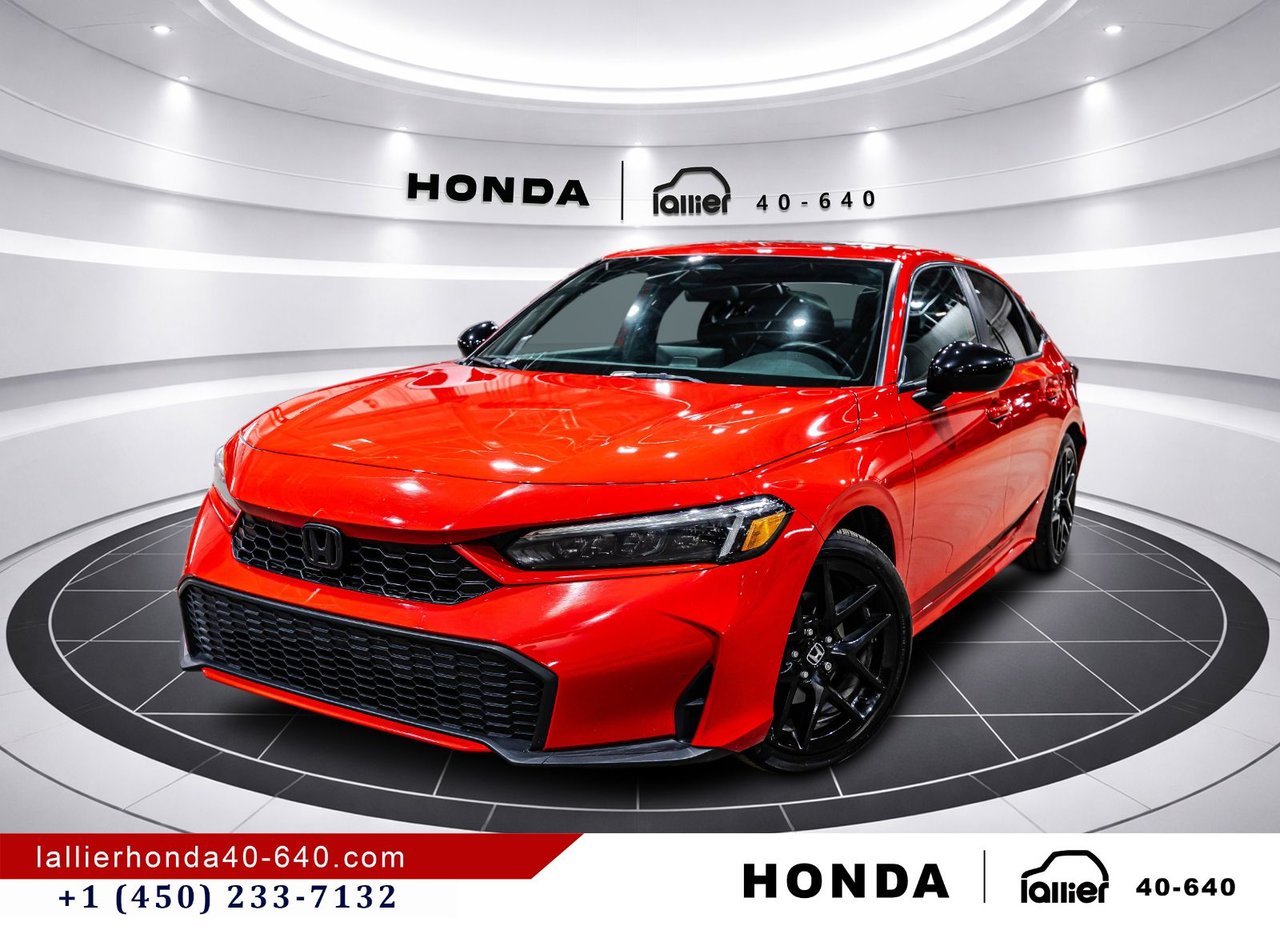 Rallye Red 2025 Honda Civic Hybrid Sedan Front-Wheel Drive Automatic