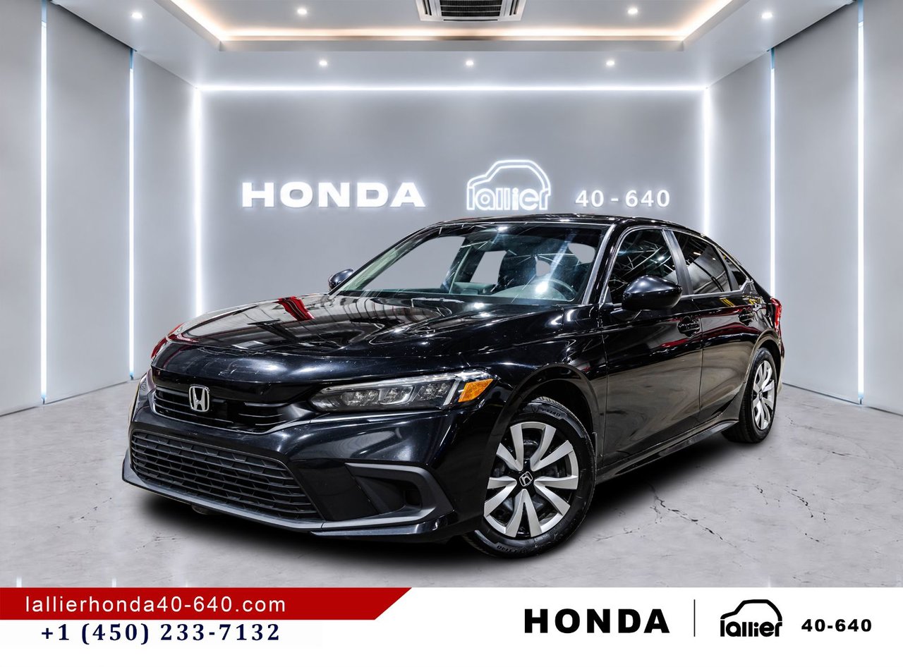 Crystal Black Pearl 2023 Honda Civic Sedan Front-Wheel Drive Automatic