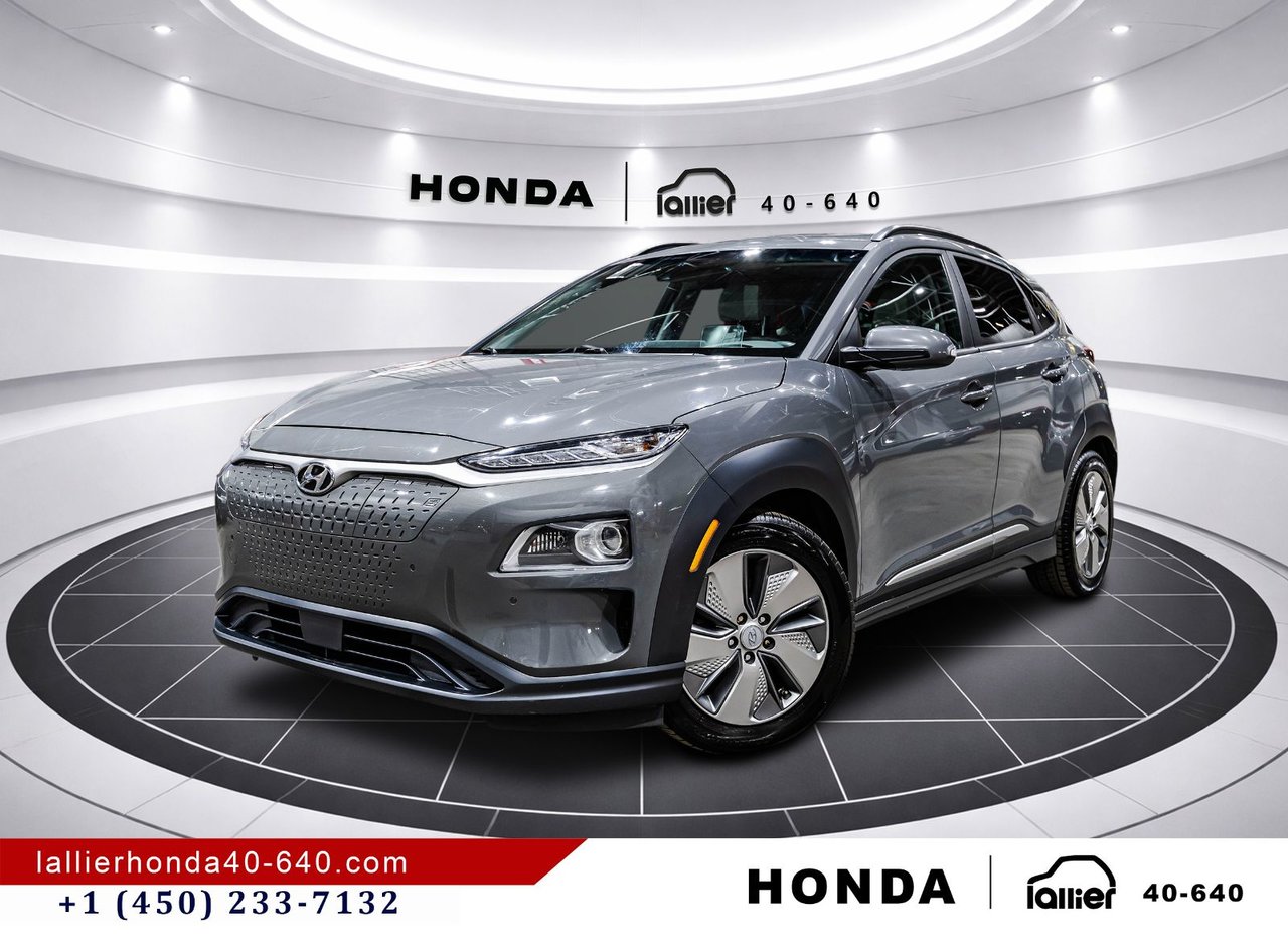 Gray (Galactic Grey) 2021 Hyundai Kona Electric Ultimate FWD SUV / Crossover Front-Wheel Drive Automatic